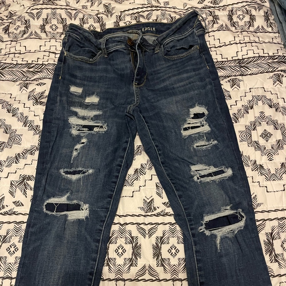 American Eagle- women’s skinny jeans, size: 10 regular EUC